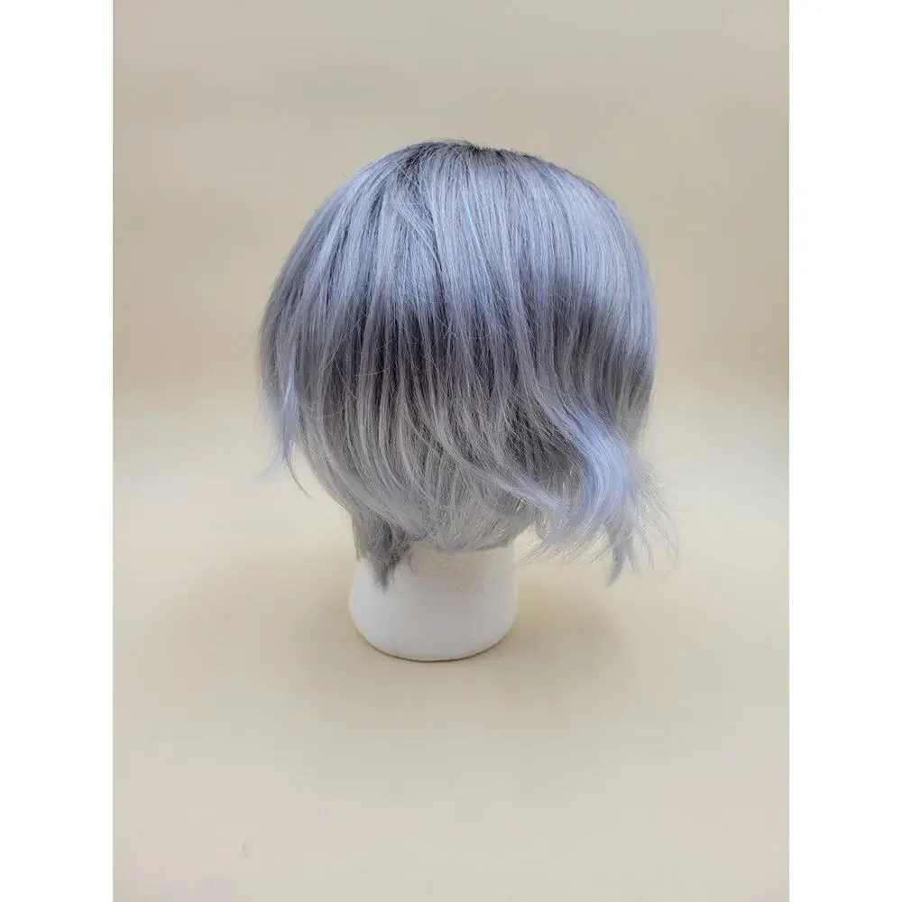 Rene of Paris Rae Wig 2386 Short Wavy Bob Pastel Blue Ombre Dark Roots Synthetic